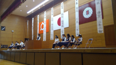 生徒会長候補者演説